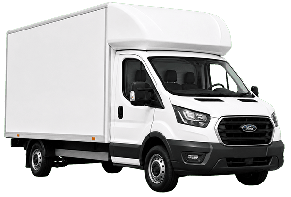 Luton box van parked and ready for hire in Halifax